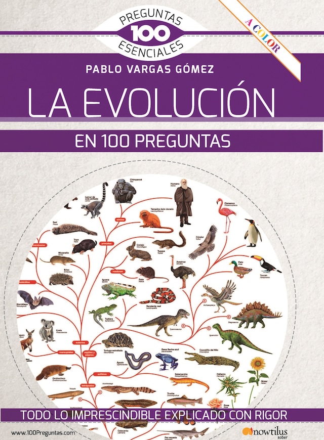 Portada de libro para La evolución en 100 preguntas