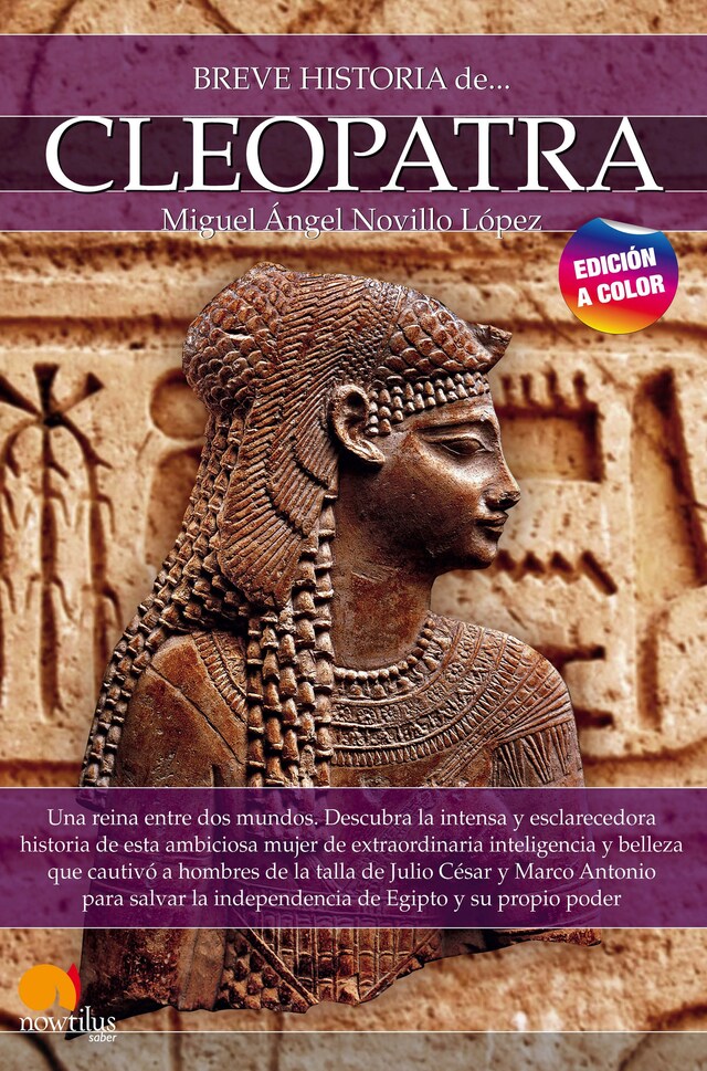 Copertina del libro per Breve historia de Cleopatra N.E. color