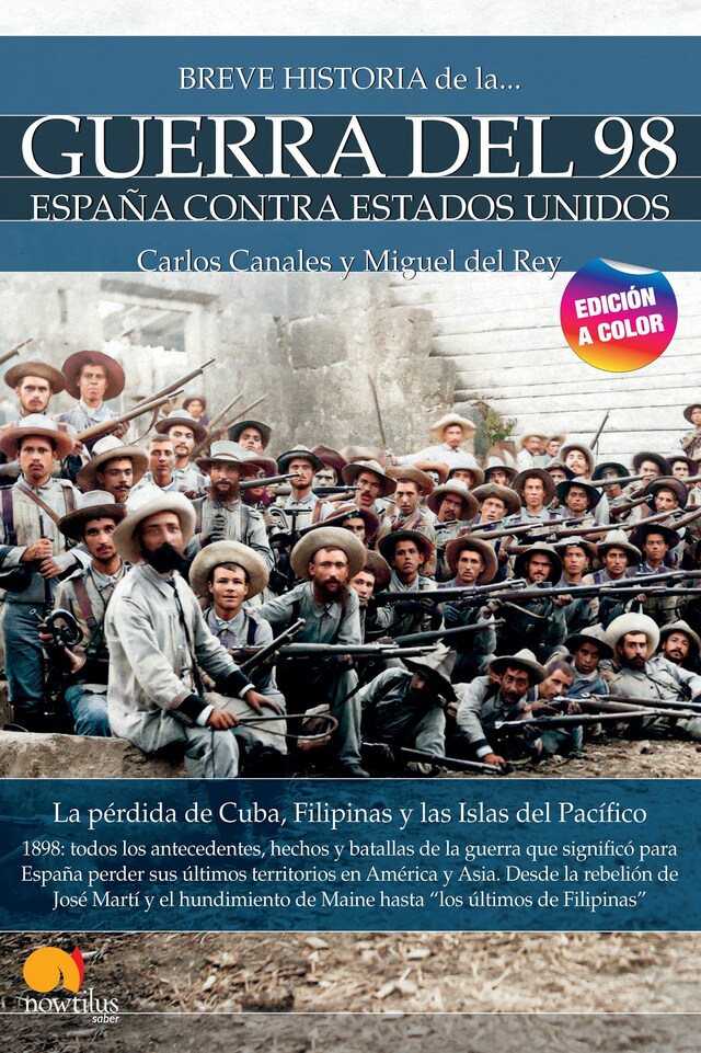 Book cover for Breve historia de la Guerra del 98 N.E. color