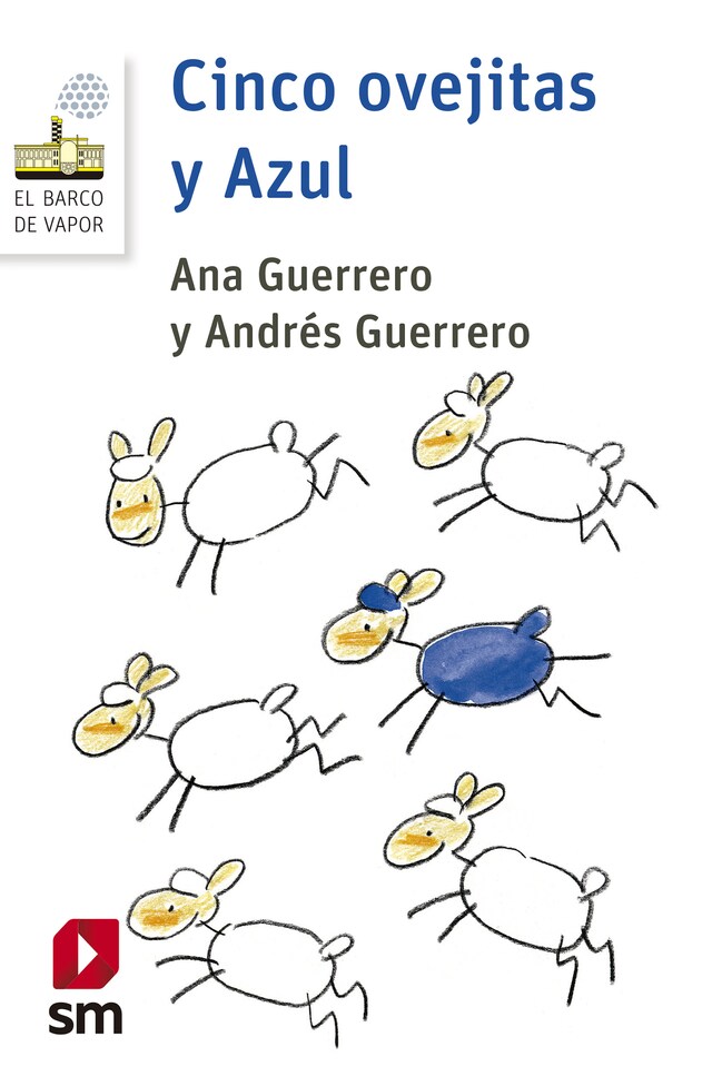 Couverture de livre pour Cinco ovejitas y Azul