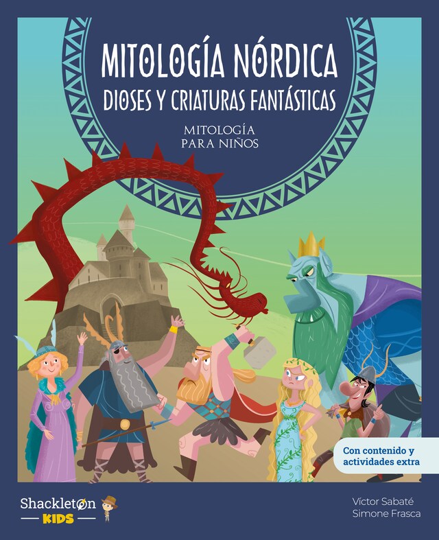 Kirjankansi teokselle Mitología nórdica. Dioses y criaturas fantásticas