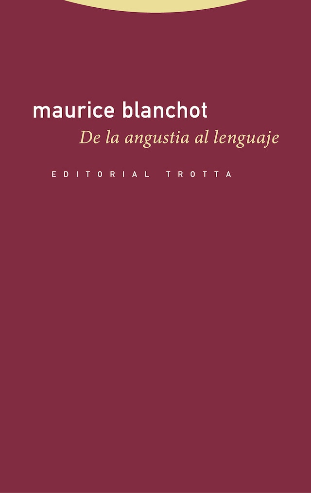 Book cover for De la angustia al lenguaje