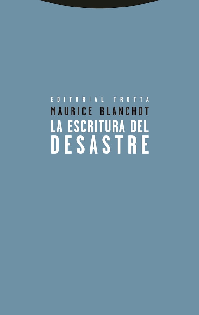 Book cover for La escritura del desastre