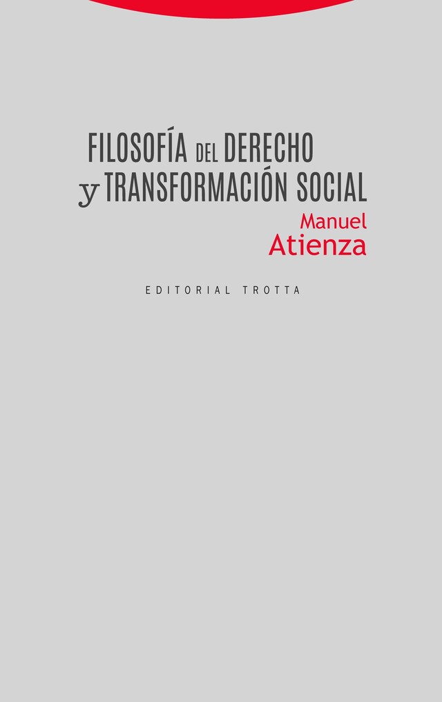 Book cover for Filosofía del Derecho y transformación social