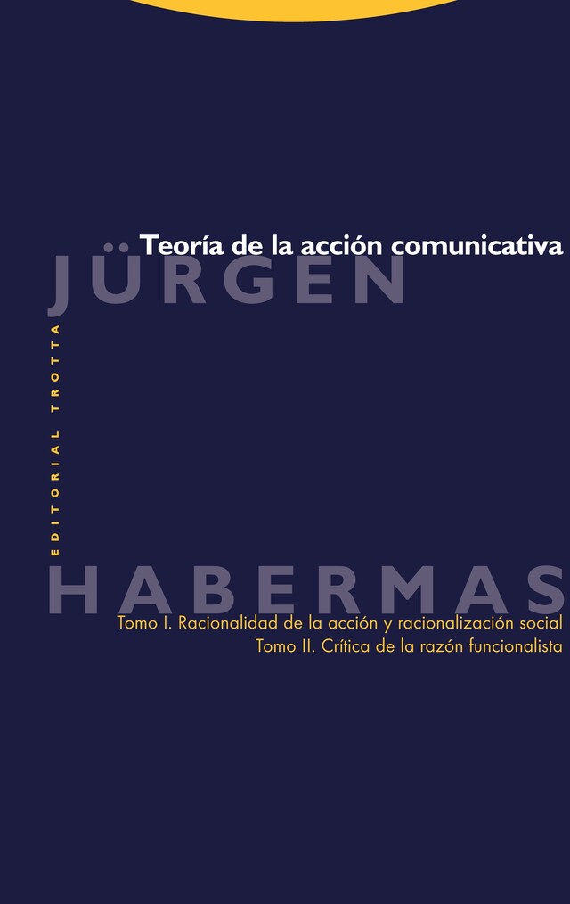 Book cover for Teoría de la acción comunicativa