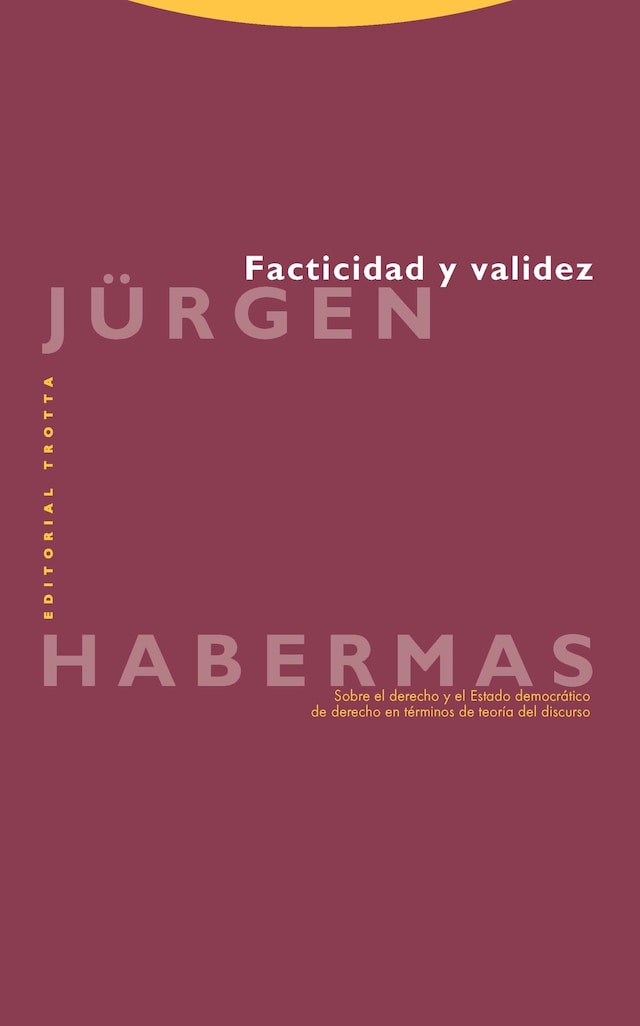 Portada de libro para Facticidad y validez