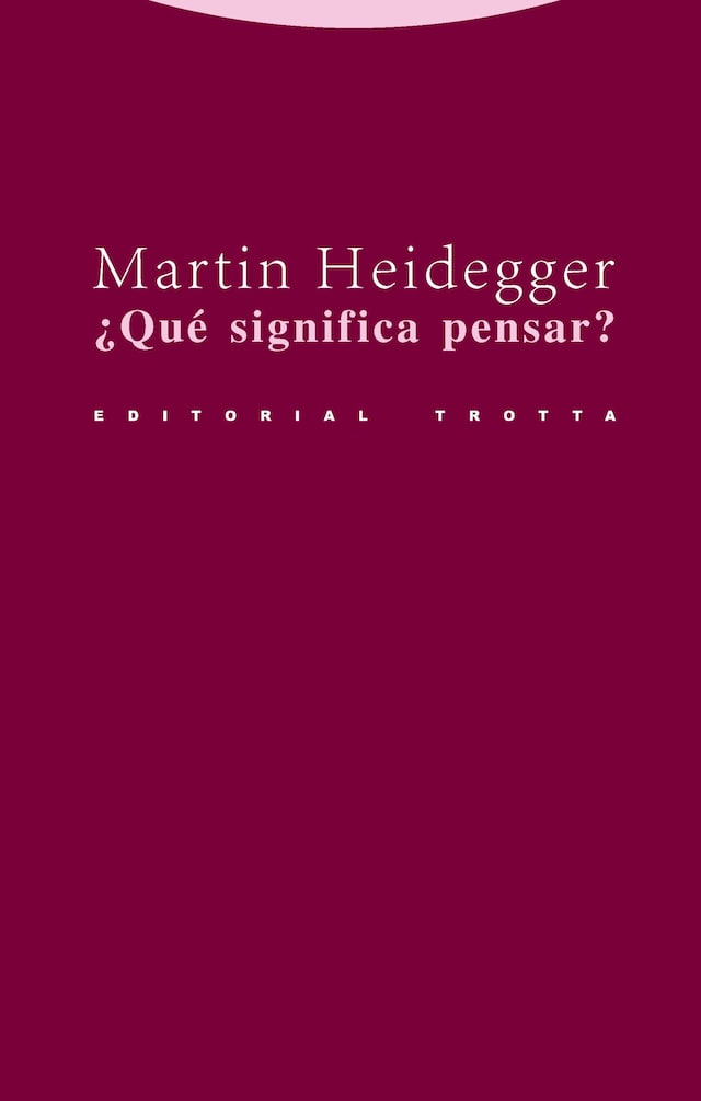 Book cover for ¿Qué significa pensar?