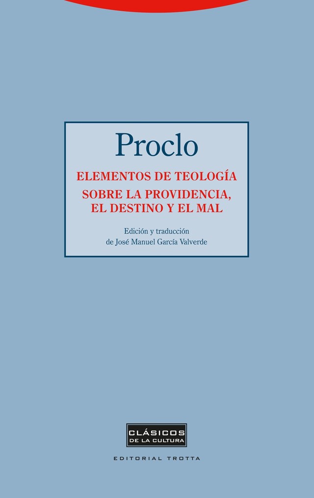 Buchcover für Elementos de teología. Sobre la providencia, el destino y el mal