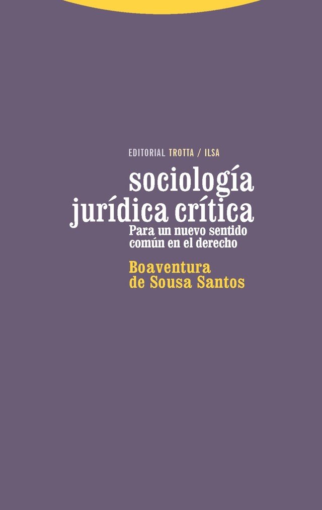 Buchcover für Sociología jurídica crítica