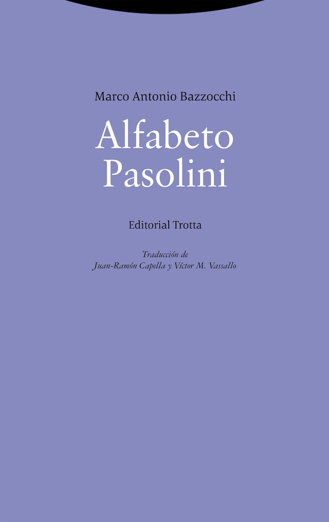 Book cover for Alfabeto Pasolini