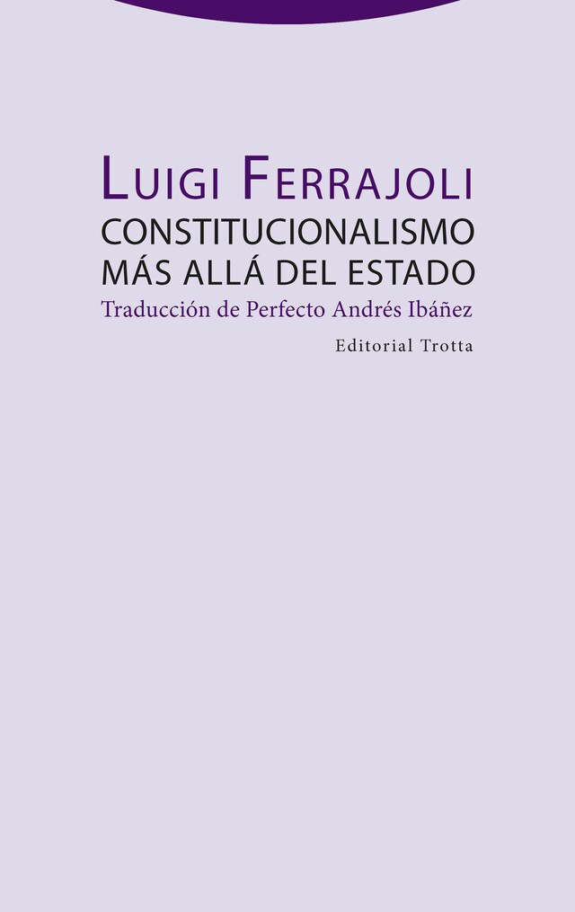 Book cover for Constitucionalismo más allá del estado