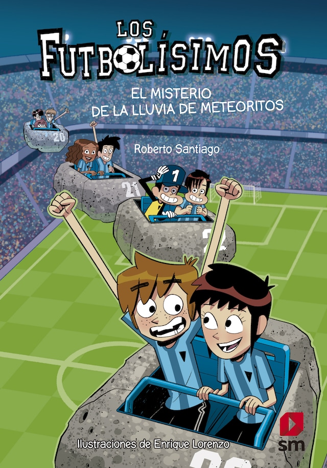 Couverture de livre pour Los Futbolísimos 9. El misterio de la lluvia de meteoritos