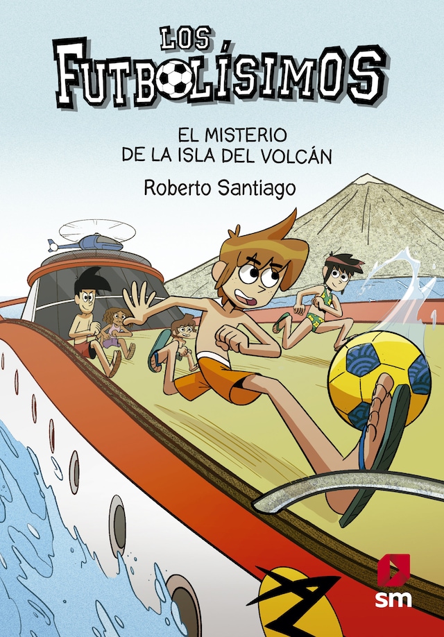 Book cover for Los Futbolísimos 18. El misterio de la isla del volcán