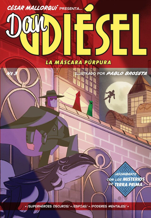 Copertina del libro per Dan Diésel 3: La máscara púrpura