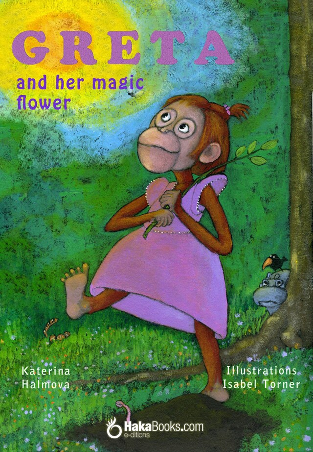Book cover for Greta and her magical flower