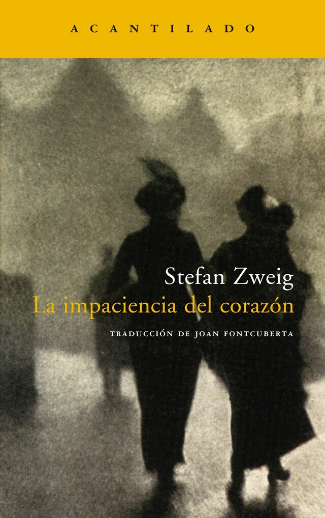 La impaciencia del corazón Boekomslag van La impaciencia del corazón