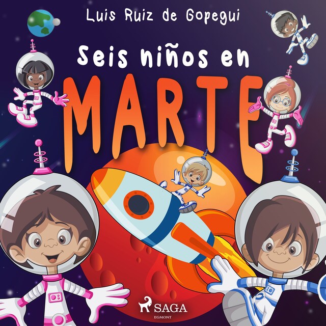Buchcover für Seis niños en Marte