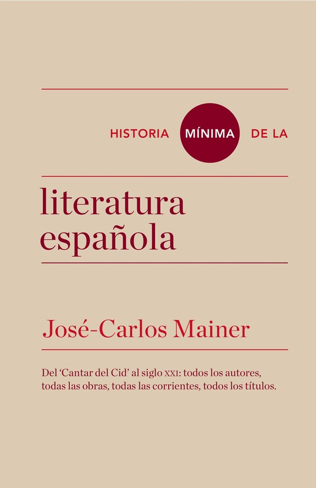 Buchcover für Historia mínima de la literatura española