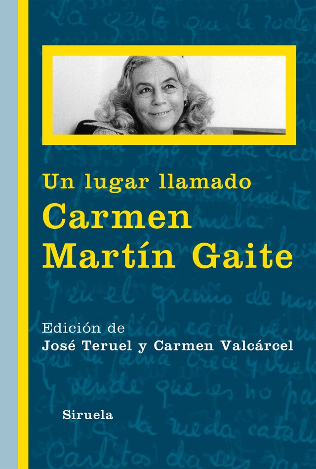 Boekomslag van Un lugar llamado Carmen Martín Gaite