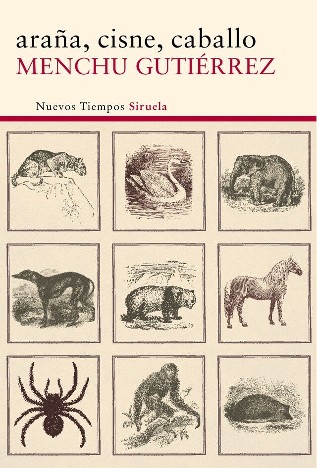 Book cover for araña, cisne, caballo