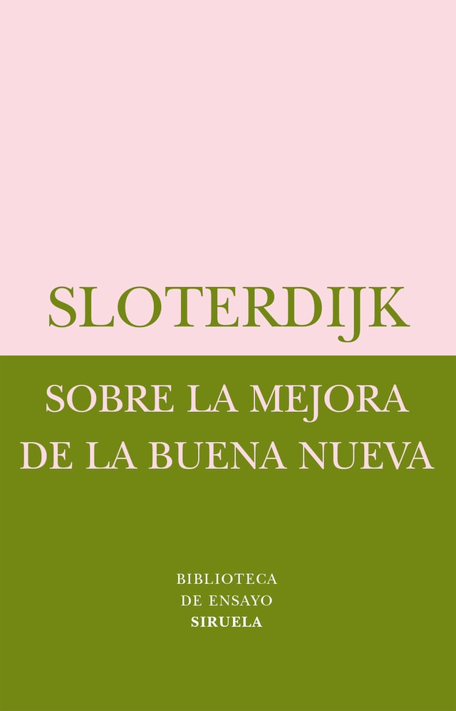 Book cover for Sobre la mejora de la Buena Nueva