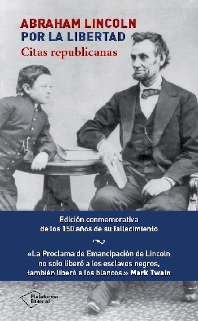 Book cover for Abraham Lincoln. Por la libertad