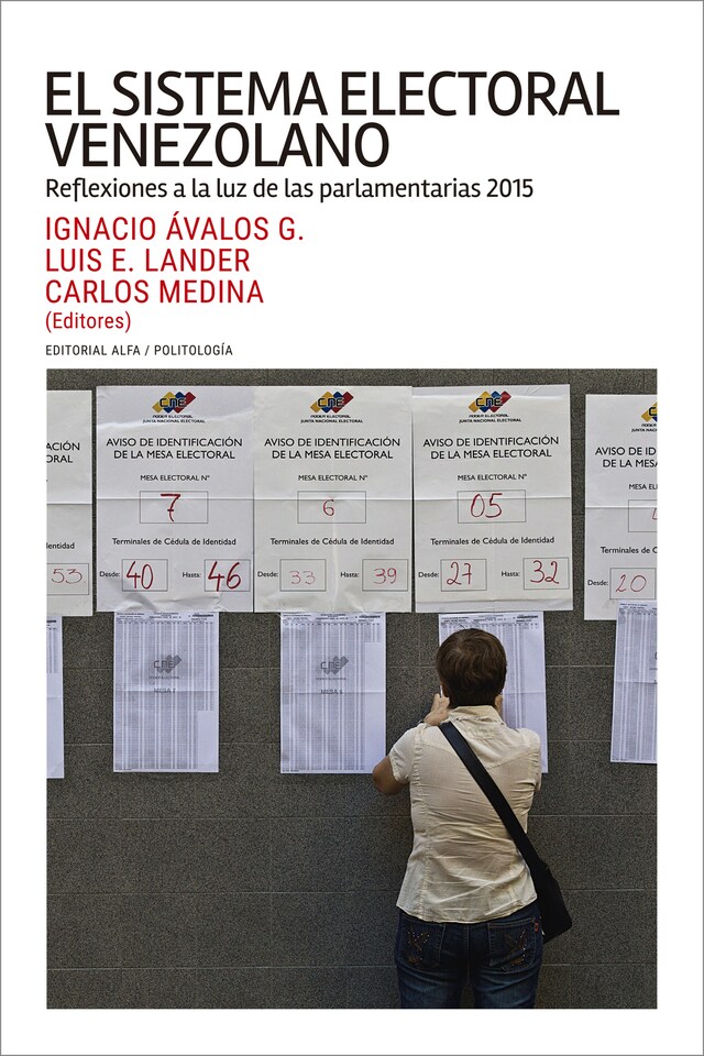 Kirjankansi teokselle El sistema electoral venezolano