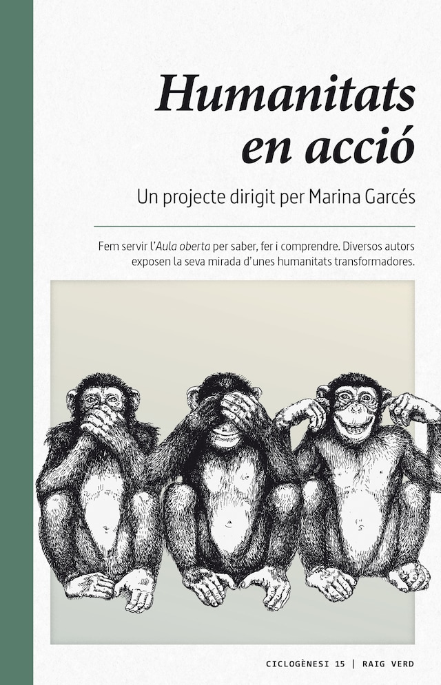 Portada de libro para Humanitats en acció