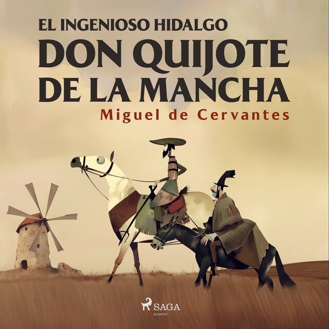Kirjankansi teokselle El ingenioso hidalgo Don Quijote de la Mancha