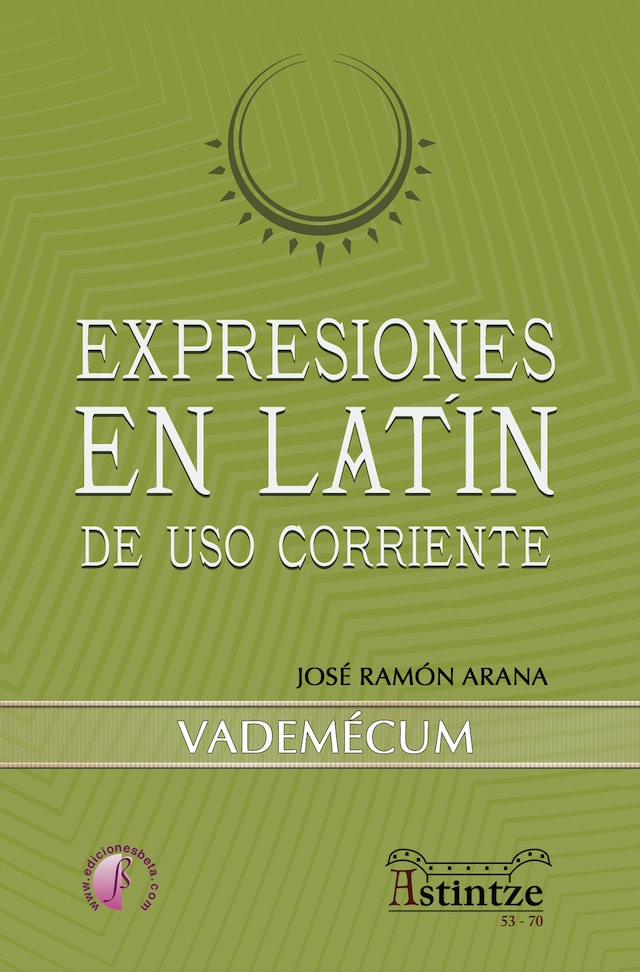Book cover for Expresiones en latín de uso corriente
