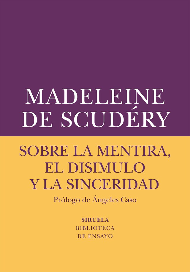 Book cover for Sobre la mentira, el disimulo y la sinceridad