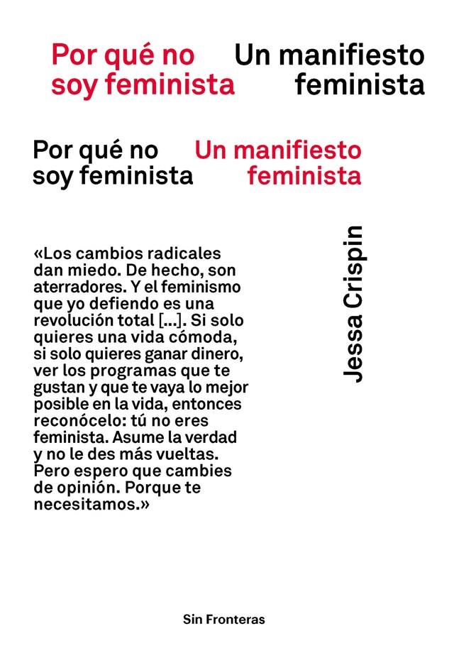 Book cover for Por qué no soy feminista