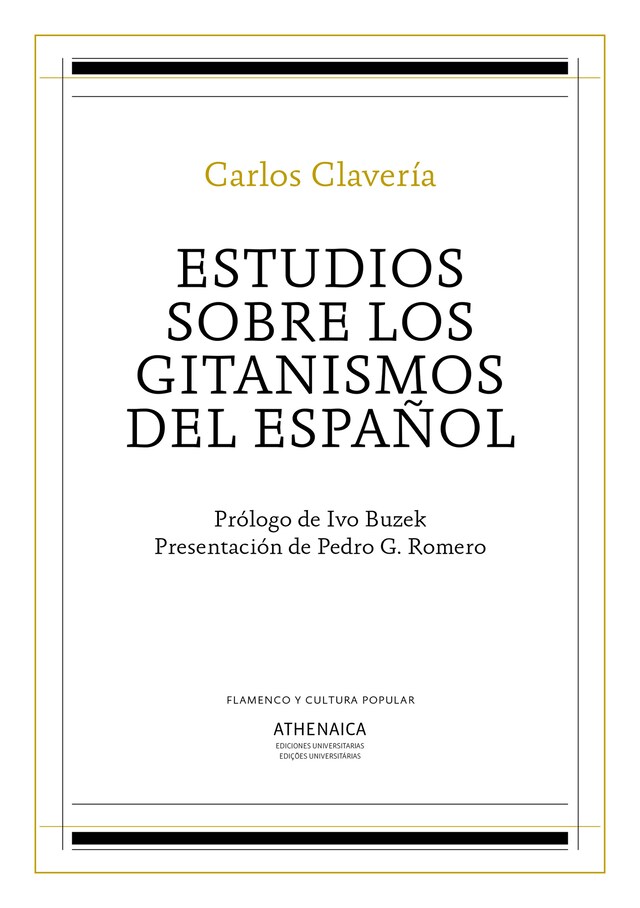 Boekomslag van Estudios sobre los gitanismos del español