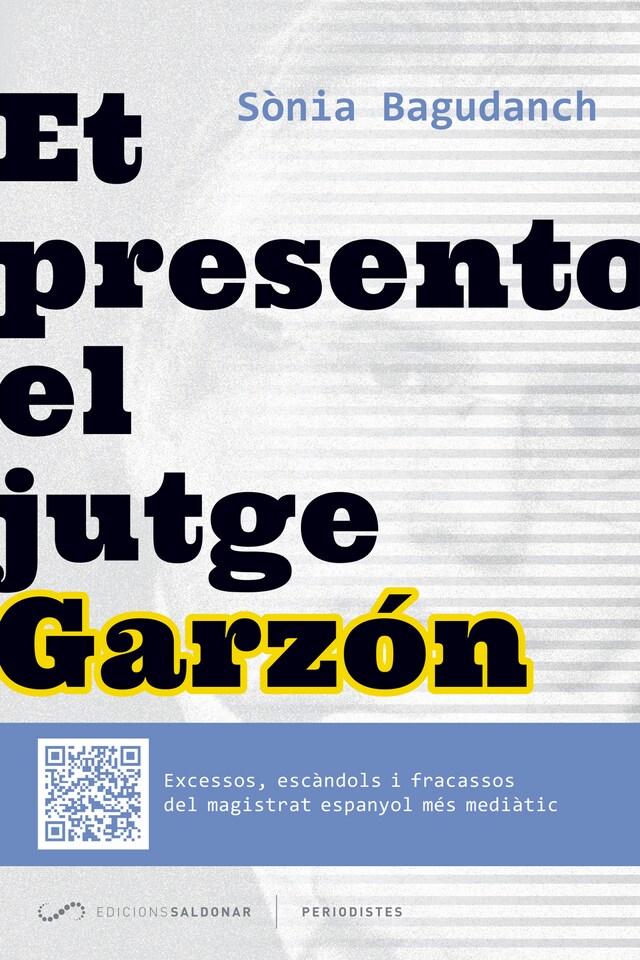 Portada de libro para Et presento el jutge Garzón