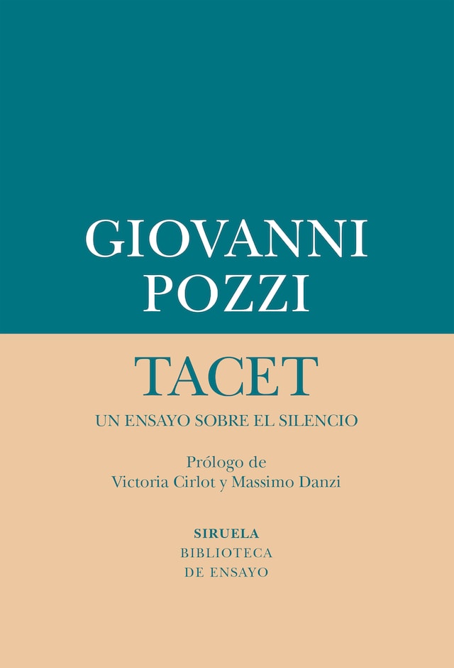 Book cover for Tacet: un ensayo sobre el silencio