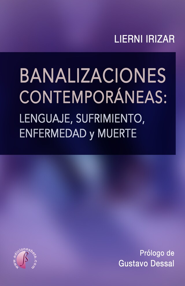 Kirjankansi teokselle Banalizaciones contemporáneas: lenguaje, sufrimiento, enfermedad y muerte