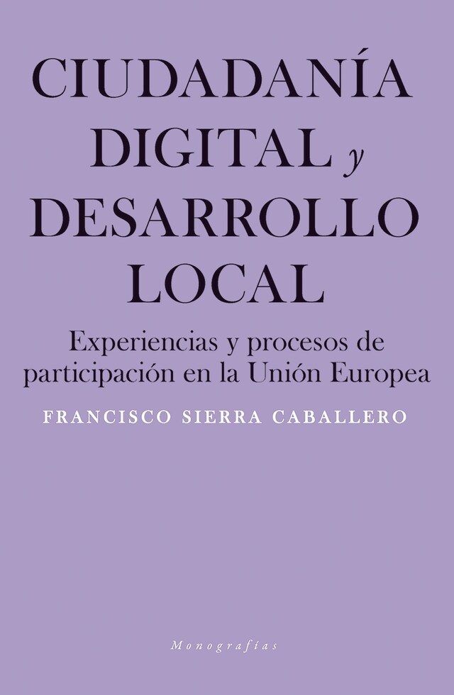 Kirjankansi teokselle Ciudadanía digital y desarrollo local