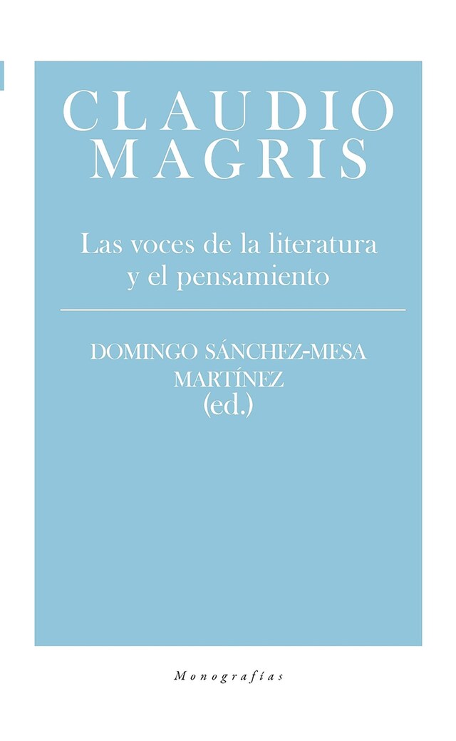 Copertina del libro per Claudio Magris