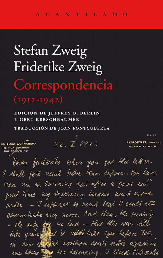 Portada de libro para Correspondencia (1912-1942)