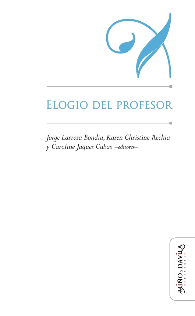 Book cover for Elogio del profesor