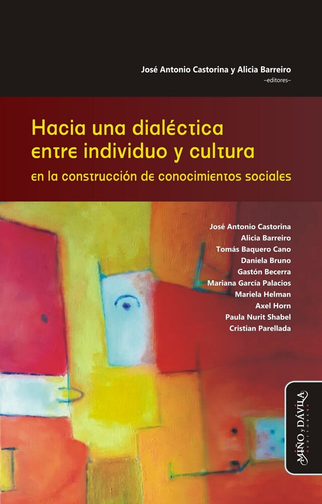 Kirjankansi teokselle Hacia una dialéctica entre individuo y cultura en la construcción de conocimientos sociales