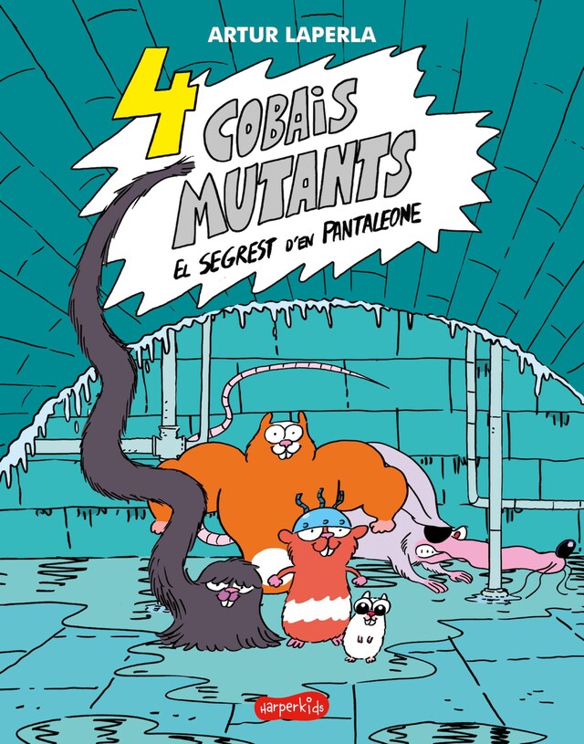 Buchcover für 4 cobais mutants. El segrest d'en Pantaleone