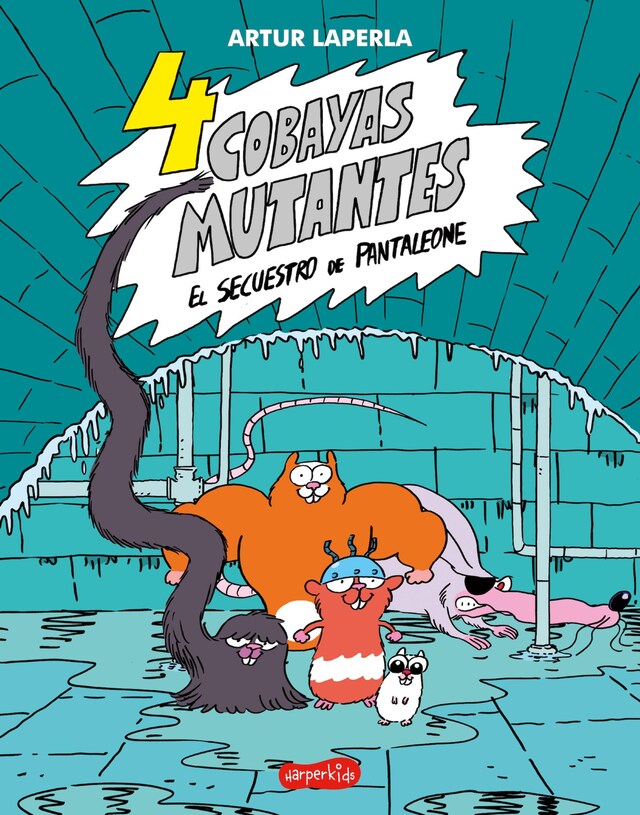 Book cover for 4 cobayas mutantes. El secuestro de Pantaleone