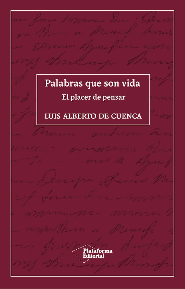 Portada de libro para Palabras que son vida