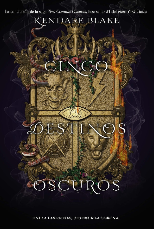 Book cover for Cinco destinos oscuros