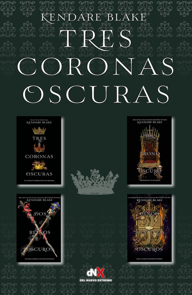 Kirjankansi teokselle Tres coronas oscuras (Tetralogíaj