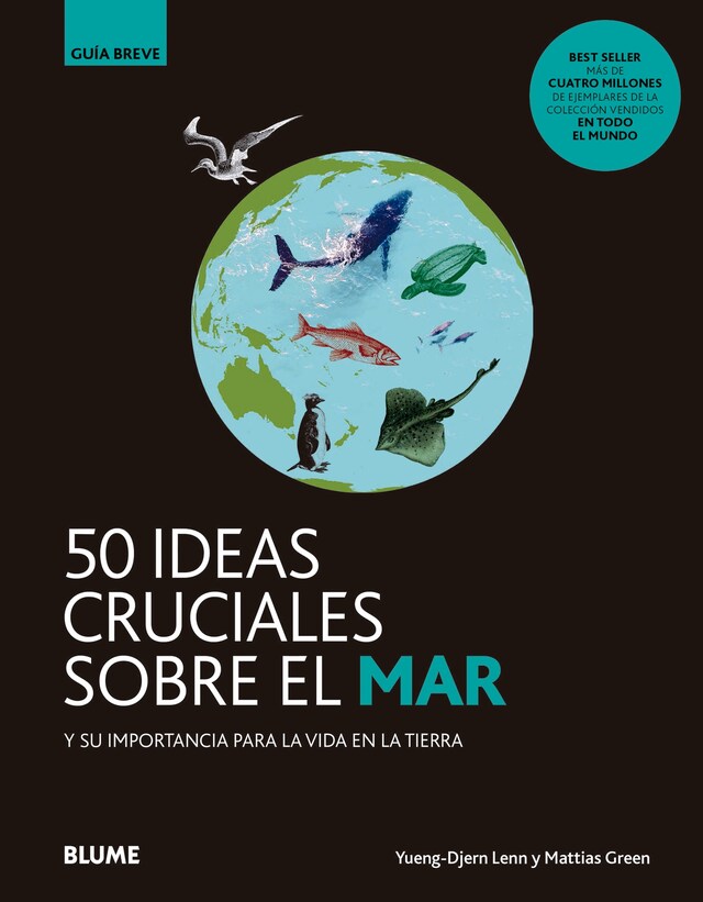 Portada de libro para 50 temas cruciales sobre el mar