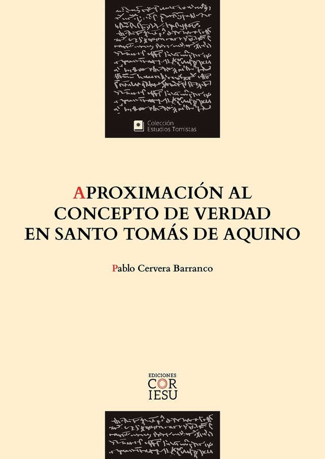 Book cover for Aproximación al concepto de verdad en santo Tomás de Aquino