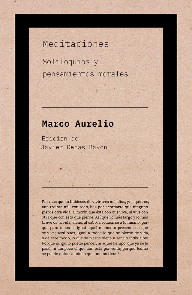 Buchcover für Meditaciones de Marco Aurelio
