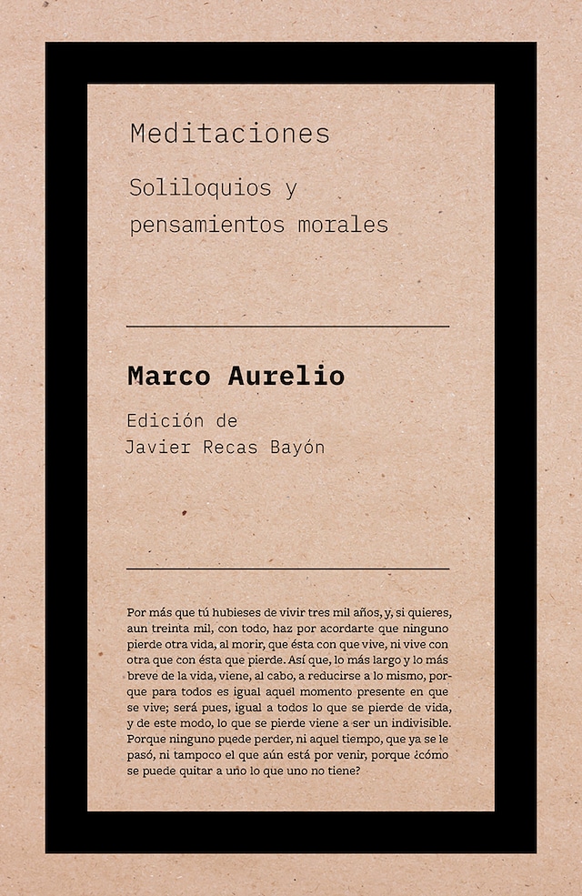 Meditaciones de Marco Aurelio Book cover for Meditaciones de Marco Aurelio